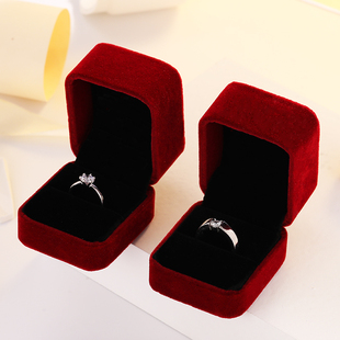 仿真假钻戒婚礼道具结婚对戒新娘情侣戒指一对求婚仪式,钻石婚戒