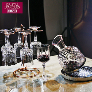 法国进口欧式,奢华水晶玻璃高脚杯红酒杯不倒翁葡萄醒酒器家用套装