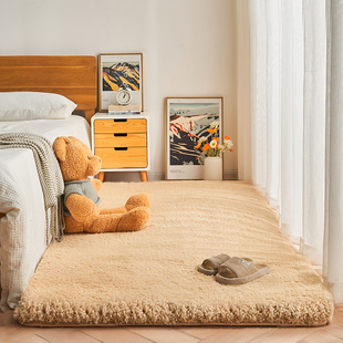 羊毛卧室床边地毯加厚毛绒榻榻米地垫飘窗垫客厅房间宿舍定制冬季