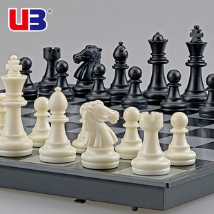 UB友邦国际象棋磁性棋子折叠便携棋盘儿童小学生培训比赛专用套装