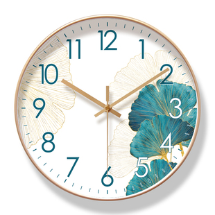 易普拉6032挂钟客厅钟表简约北欧时尚,家用时钟挂表静音扫秒石英钟