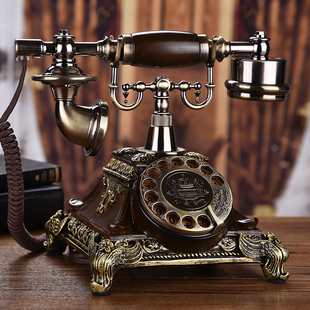 欧式,创意老式,转盘电话无线插卡,复古电话机座机家用仿古电话机时尚