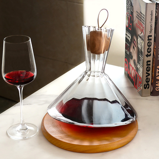 欧式,不倒翁醒酒器红酒家用手工水晶玻璃创意葡萄酒快速旋转醒酒壶