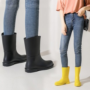 女款,雨牧雨鞋🍬,水鞋🍬,时尚,日系雨靴中筒防水轻便套鞋🍬,水靴防滑胶鞋🍬,新款