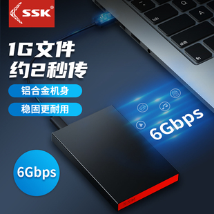 ssk飚王2.5寸硬盘盒移动固态sata硬盘盒机械改外置台式,笔记本ssd