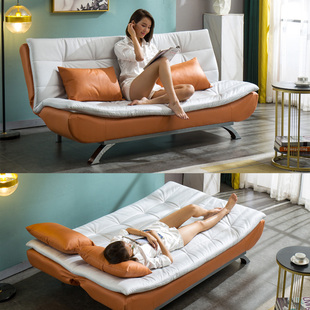免洗科技布沙发小户型可折叠两用客厅北欧简约现代轻奢乳胶沙发床