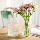 简约现代玻璃花瓶高颜值ins风小口客厅卧室桌面水养插花摆件装,饰